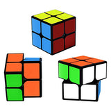 Coolzon Speed Cube 2x2, Smooth Magic Cube Puzzle Toys Brainteaser Gifts for Kids and Adults