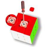Coolzon Rubix Cube 3x3, Stickerless Magic Cube 3x3x3 Speed Smooth Durable 3D Puzzle Cube Toy for Boys Girls