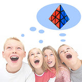Coolzon Pyramid Puzzle Pyraminx Rubix Cube, 3x3 Speed Triangle Cube Toy Smooth Magic Cube 3D Puzzles Brainteasers for Adults Kids Children Presents for Boys Girls
