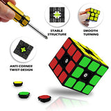 8 Pack Rubix Cube Set3D Puzzle 2x2 + 3x3 + 4x4 + Pyraminx + Megaminx + Mirror + Skewb + Fenghuolun Speed Cube Magic Toys for Kids & Adults