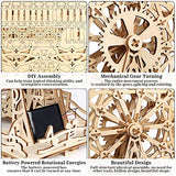 Coolzon Wooden Model Kits 3D Wooden Puzzles for Adults and Kids,Wooden Mechanical Ferris Wheel for Family and Friends,Kids, Teens and Adult Self-Assembly Toy Present(Ferris Wheel)